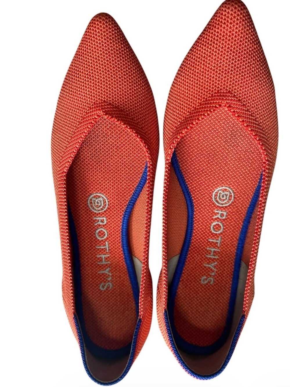 Rothy's Retired Persimmon Pointed Toe Flats Sz 7